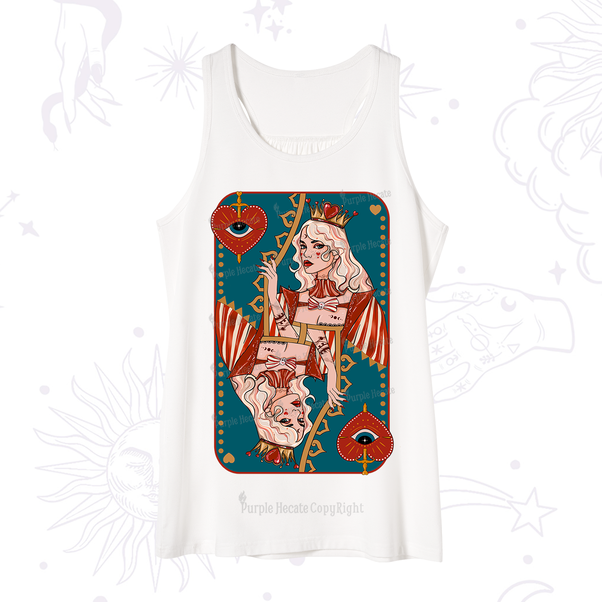 Purplehecate Mystic Queen of Hearts Tank