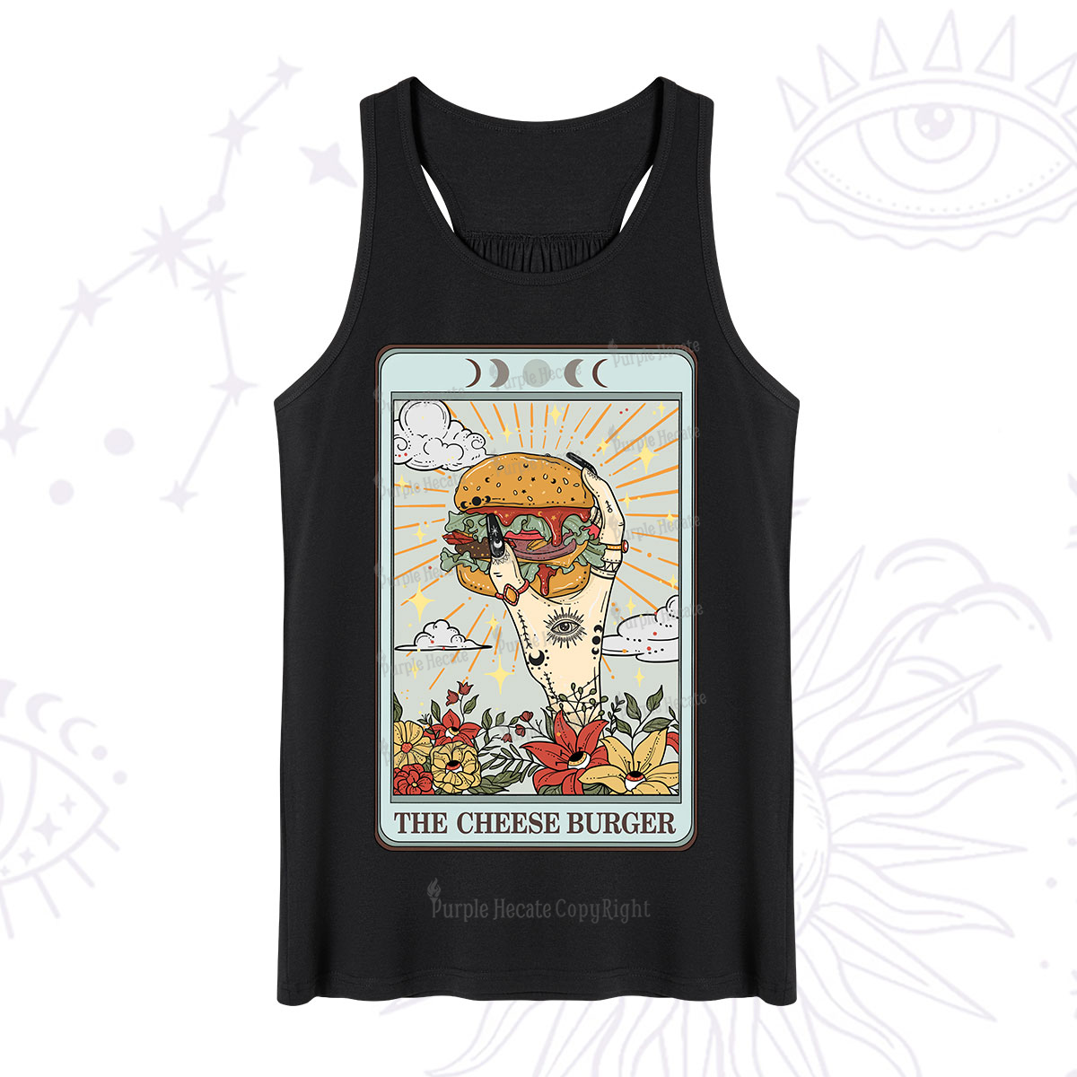 Purplehecate The Cheese Burger Tarot Tank