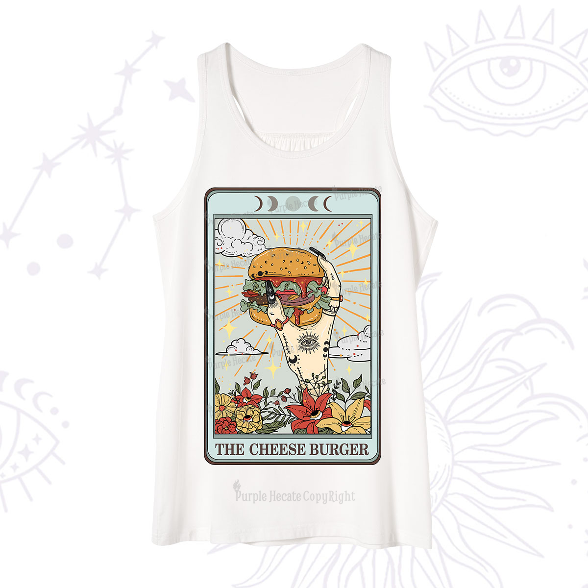 Purplehecate The Cheese Burger Tarot Tank