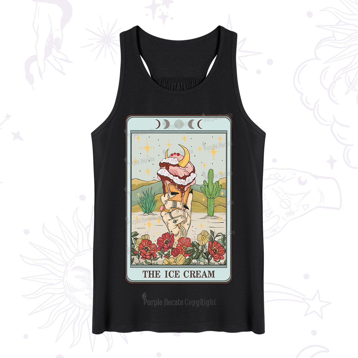 Purplehecate The Ice Cream Tarot Tank