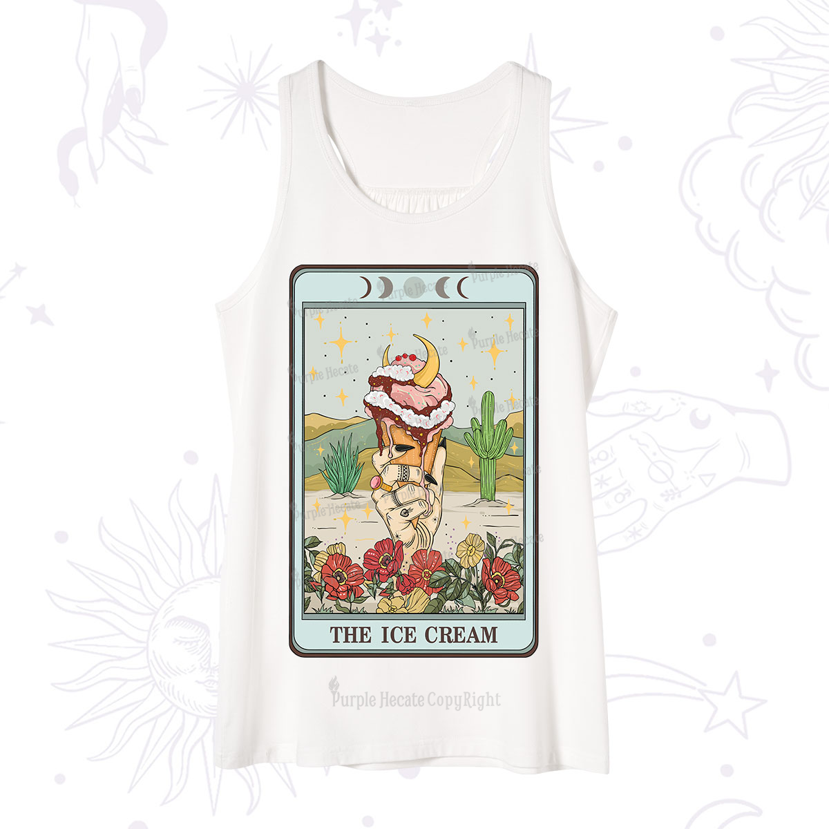 Purplehecate The Ice Cream Tarot Tank