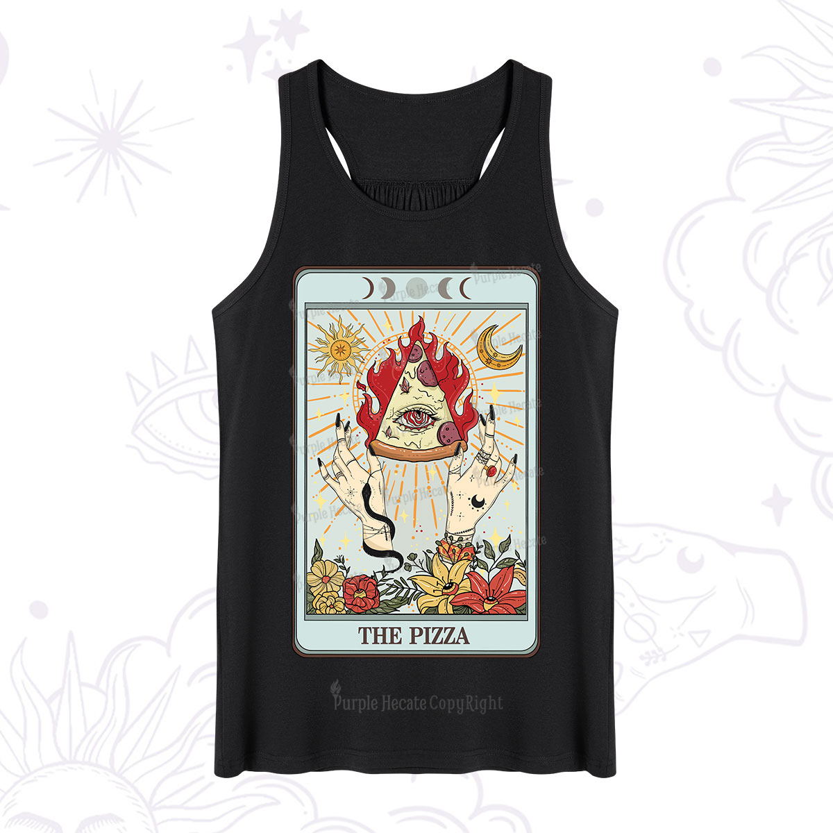 Purplehecate The Pizze Food Tarot Card Tank