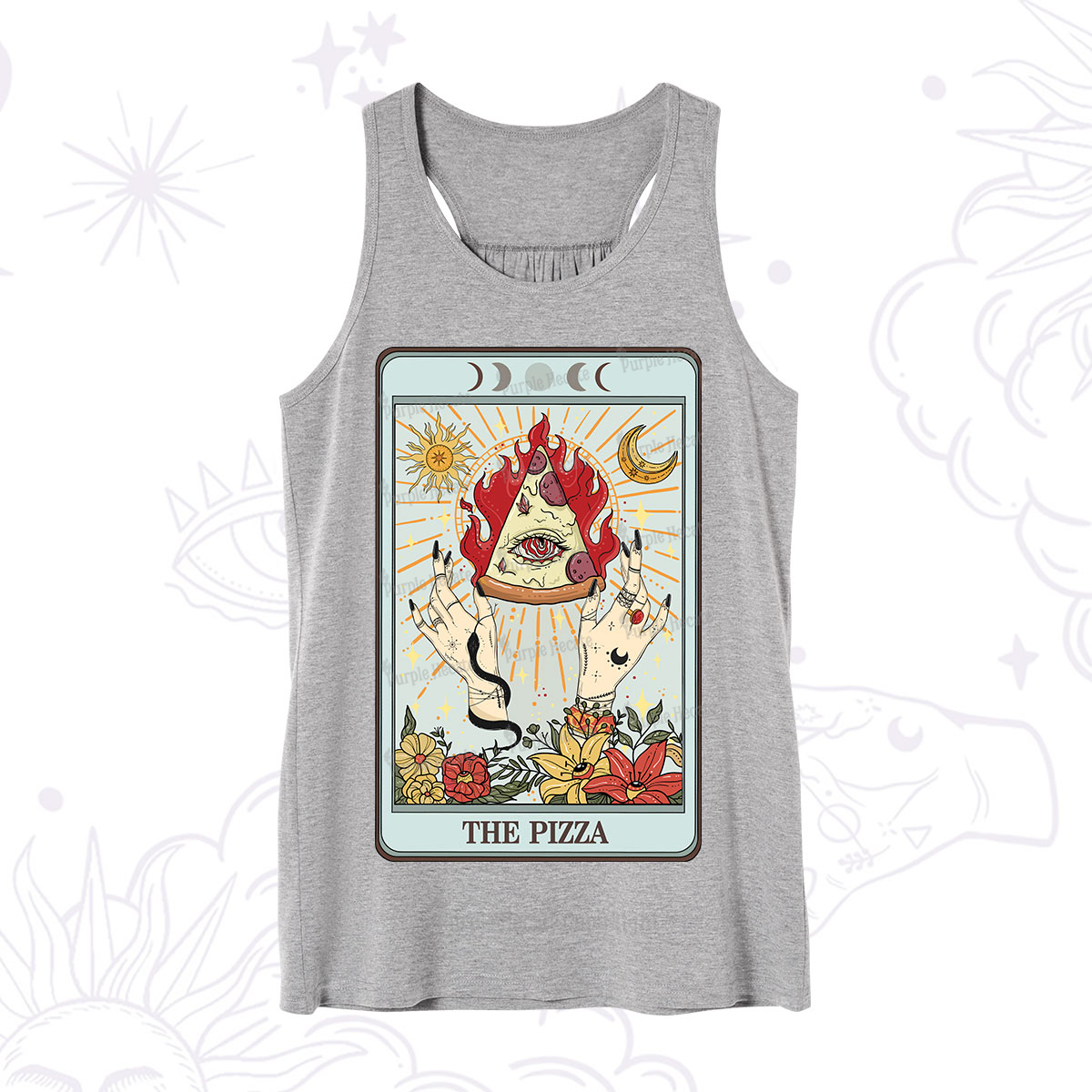 Purplehecate The Pizze Food Tarot Card Tank