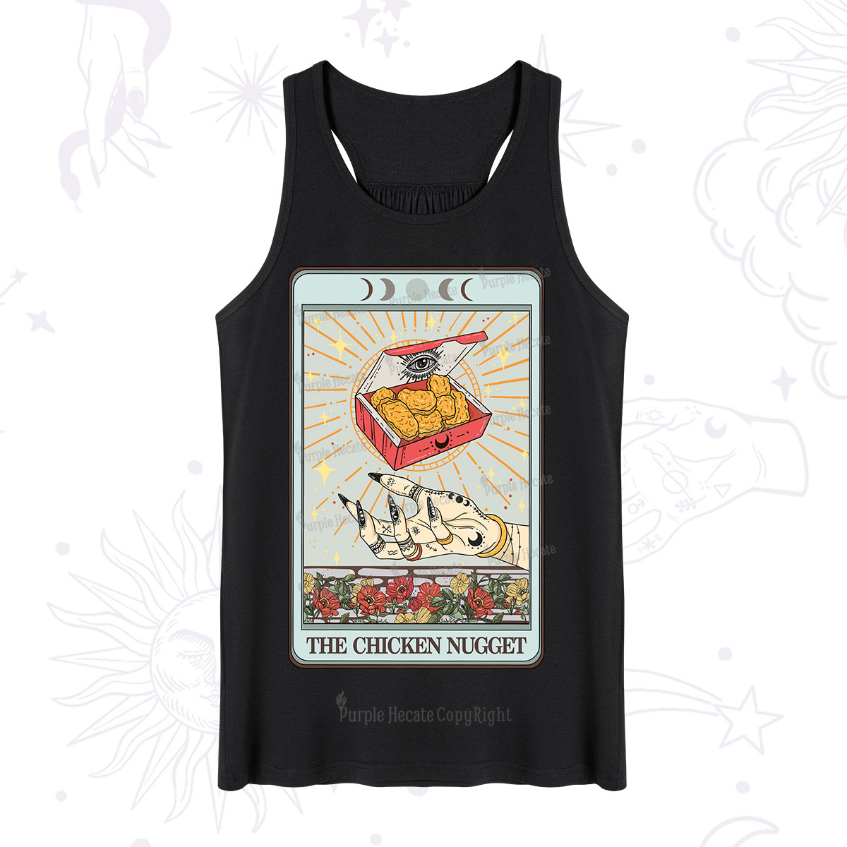 Purplehecate The Chicken Nugget Tarot Card Tank