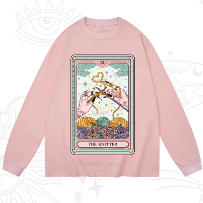 Purplehecate The Knitting Tarot Card Long Sleeve T-Shirt
