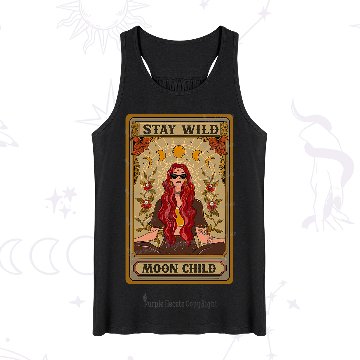 Purplehecate The Stay Wild Moon Child Oracle Card  Tank