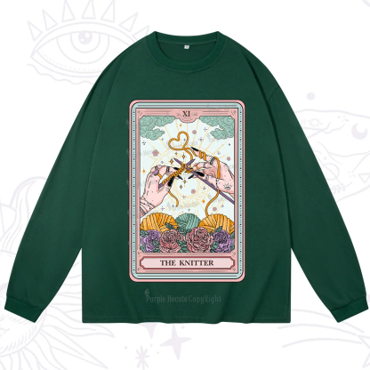Purplehecate The Knitting Tarot Card Long Sleeve T-Shirt