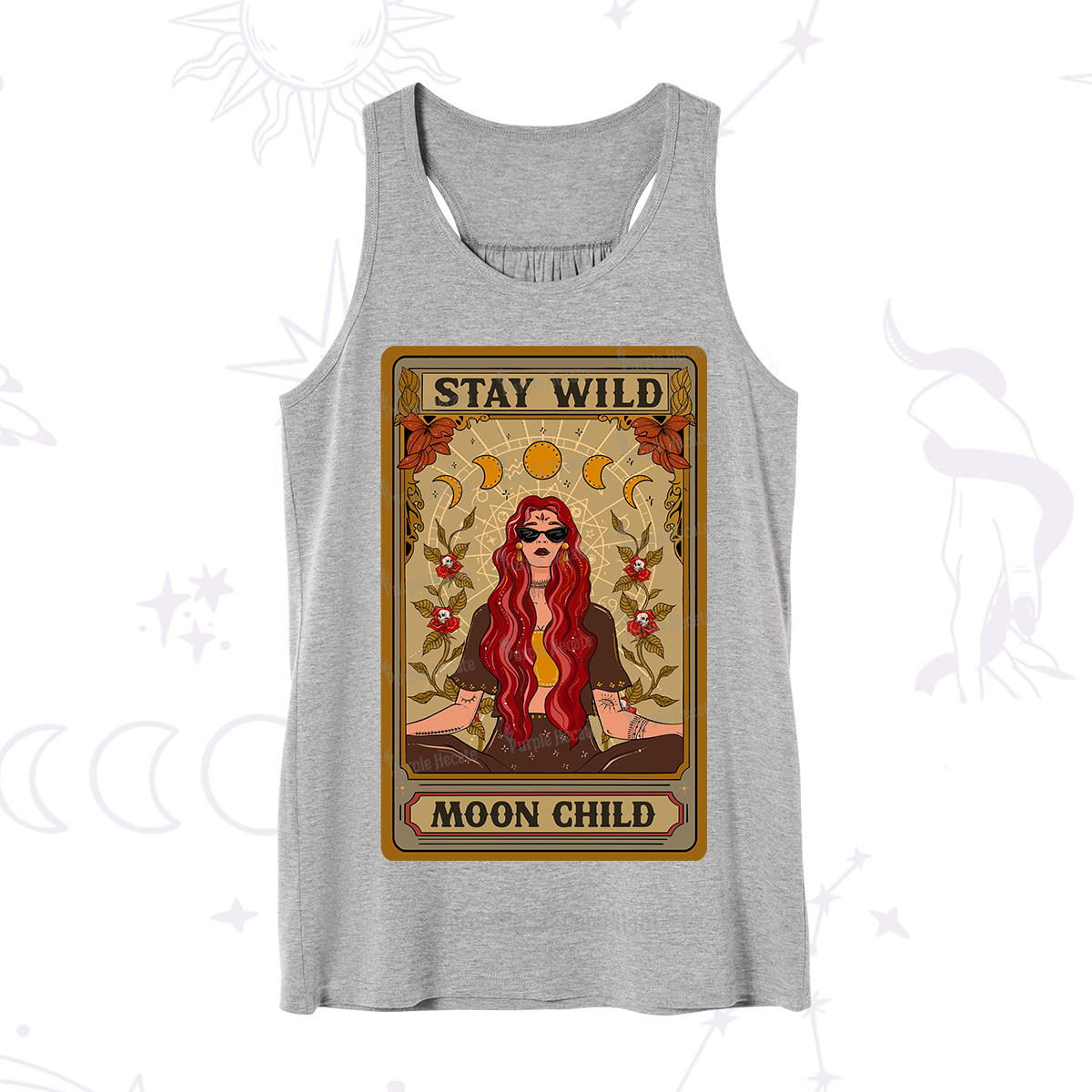 Purplehecate The Stay Wild Moon Child Oracle Card  Tank