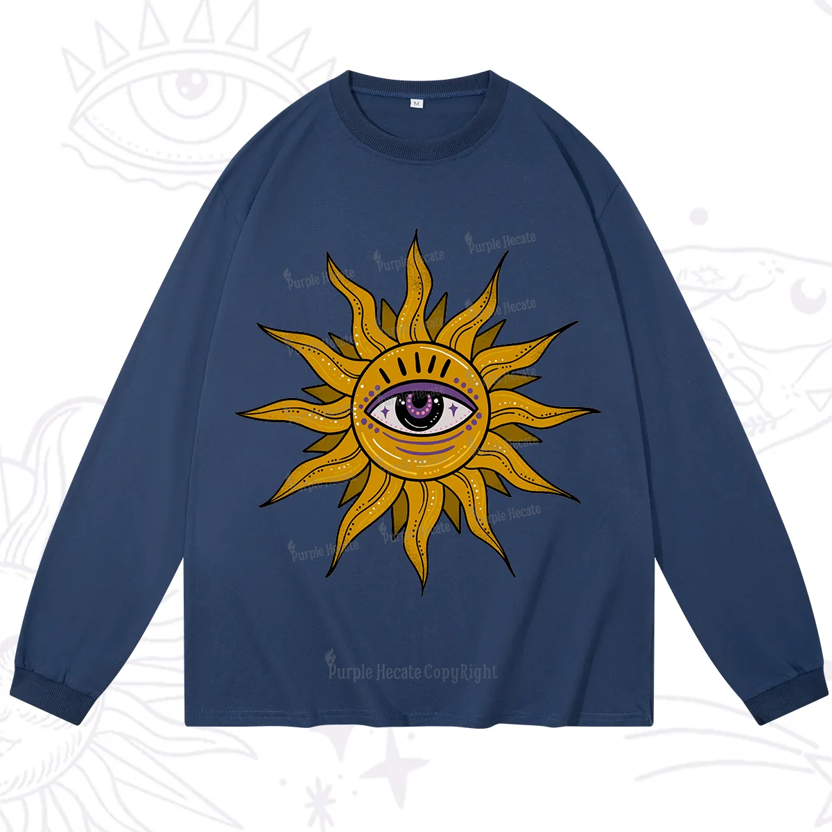 Purplehecate Eye of the Sun Long Sleeve T-Shirt