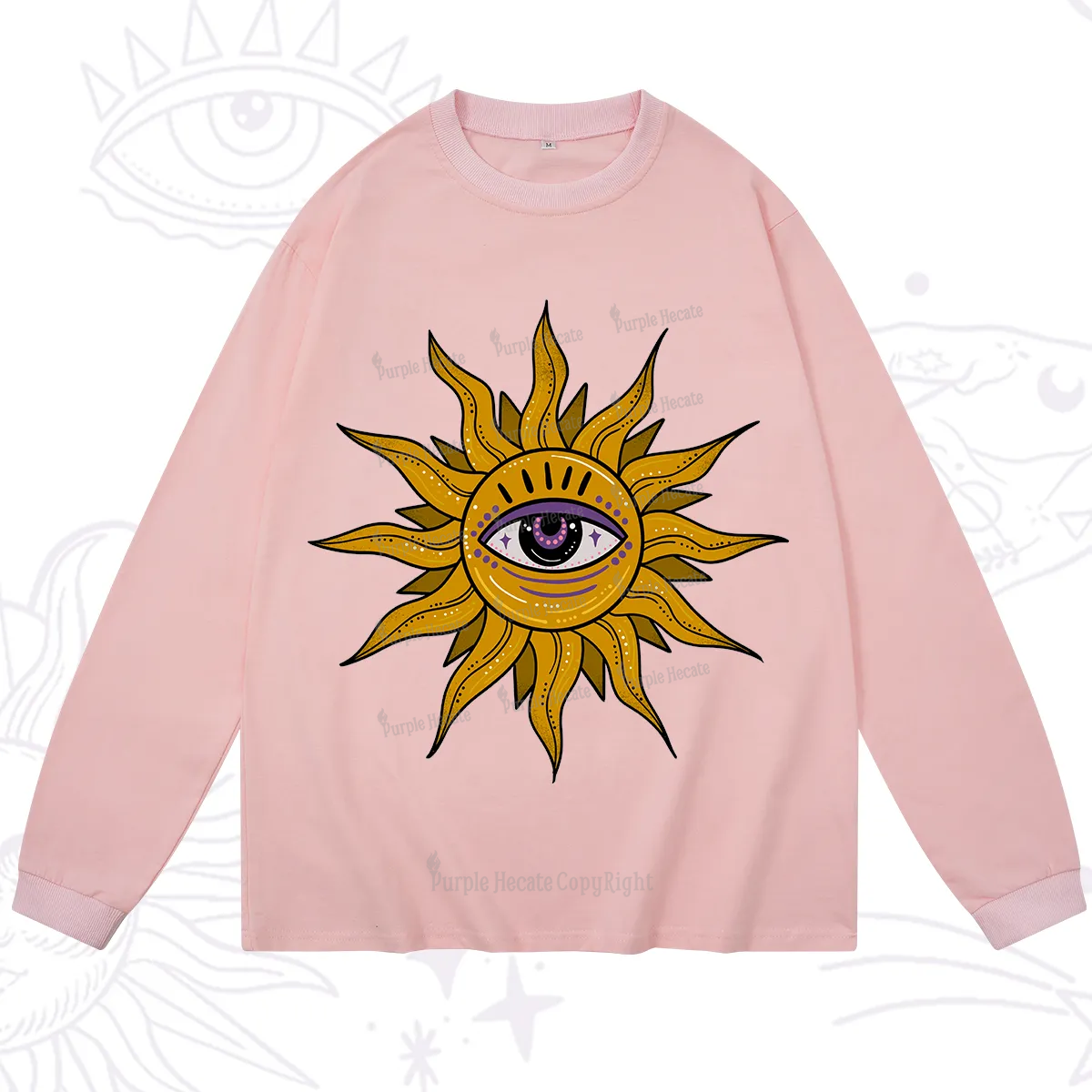 Purplehecate Eye of the Sun Long Sleeve T-Shirt