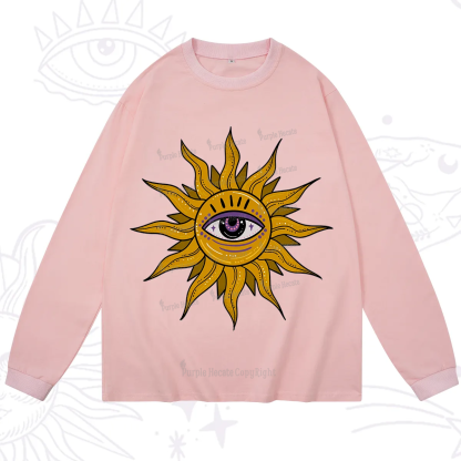 Purplehecate Eye of the Sun Long Sleeve T-Shirt
