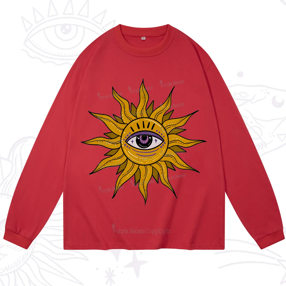 Purplehecate Eye of the Sun Long Sleeve T-Shirt