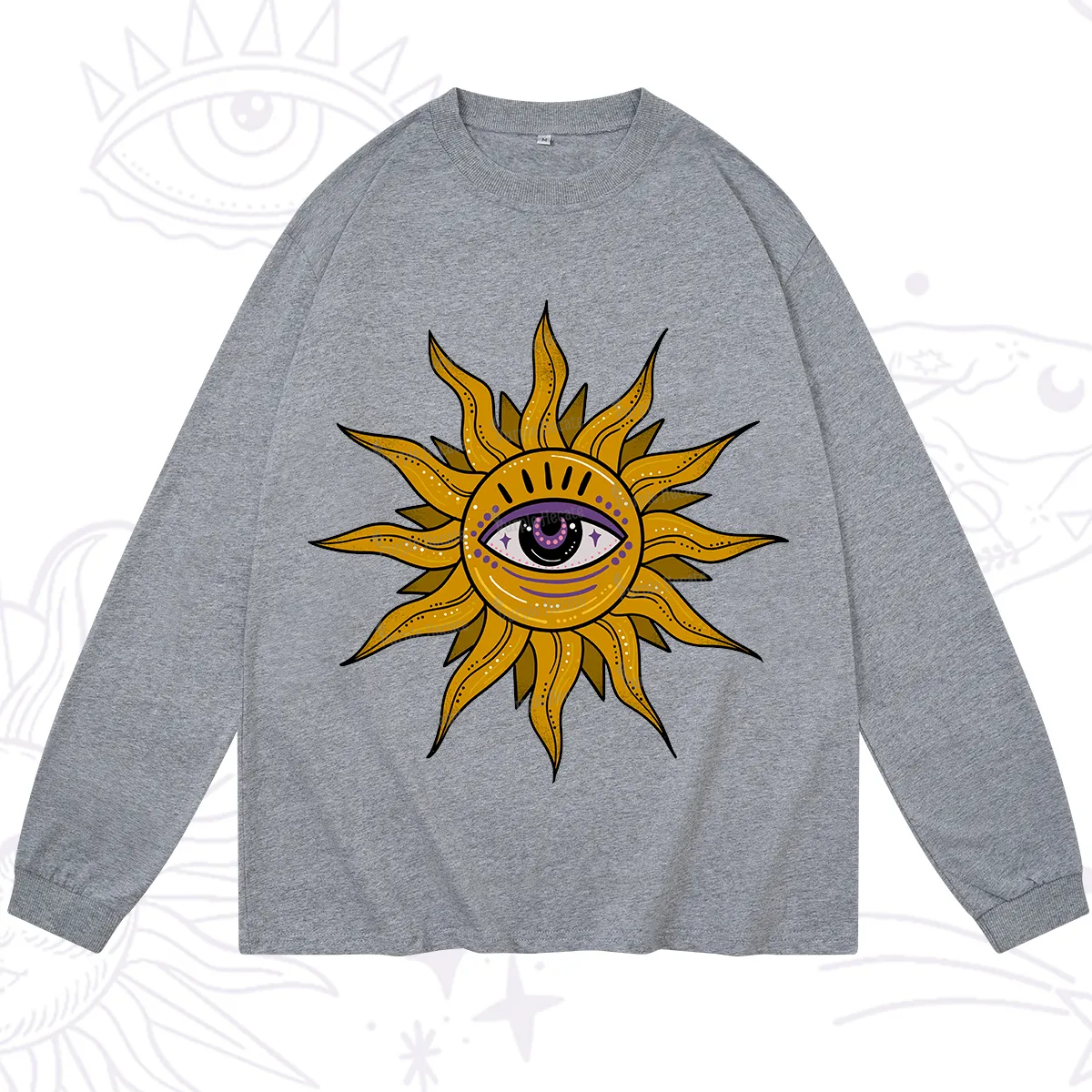 Purplehecate Eye of the Sun Long Sleeve T-Shirt