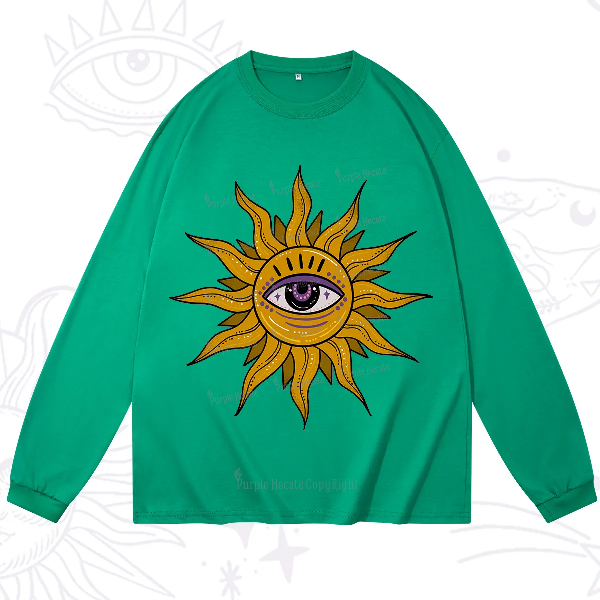 Purplehecate Eye of the Sun Long Sleeve T-Shirt