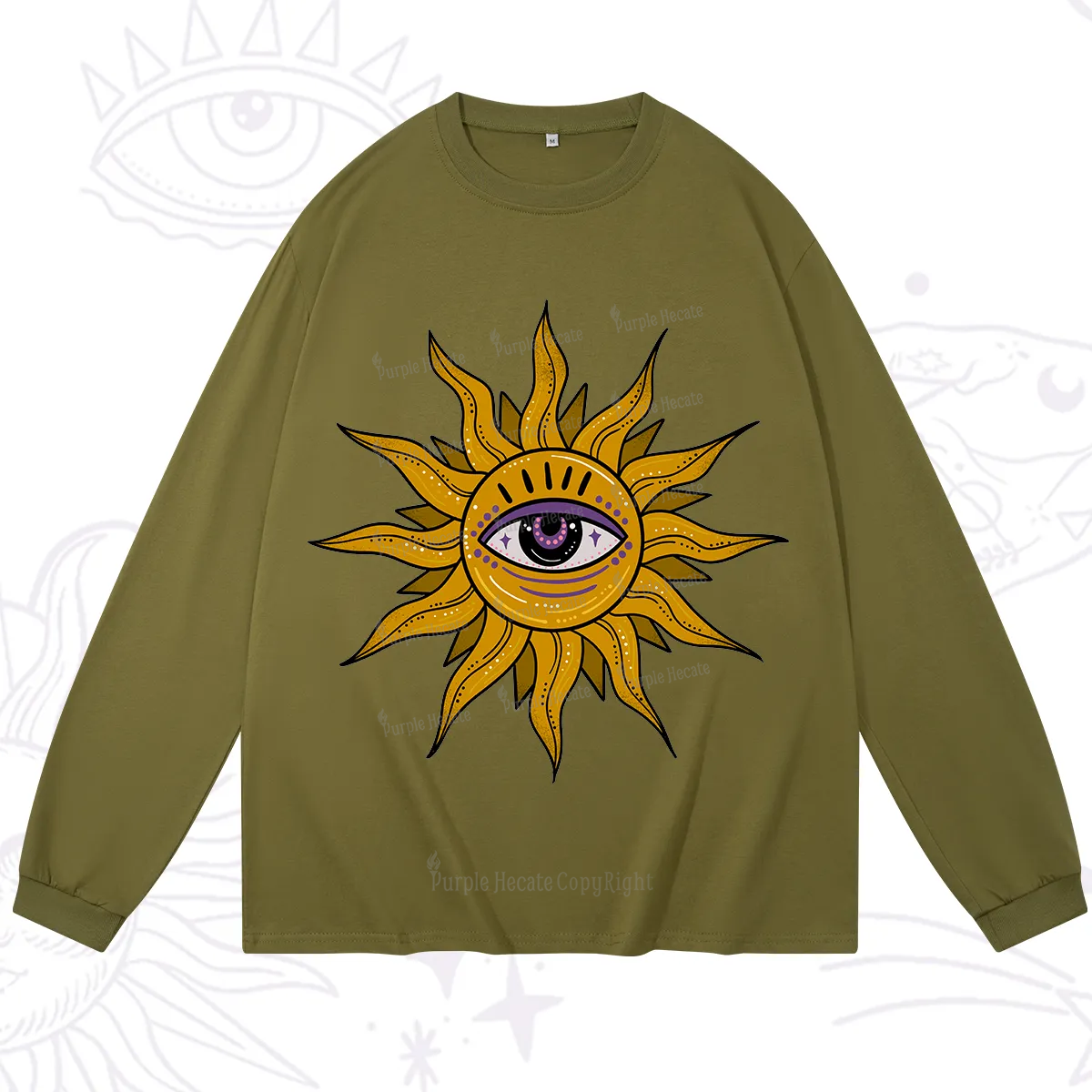 Purplehecate Eye of the Sun Long Sleeve T-Shirt