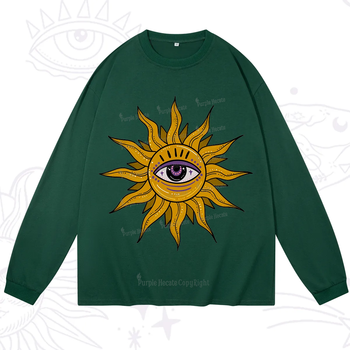 Purplehecate Eye of the Sun Long Sleeve T-Shirt