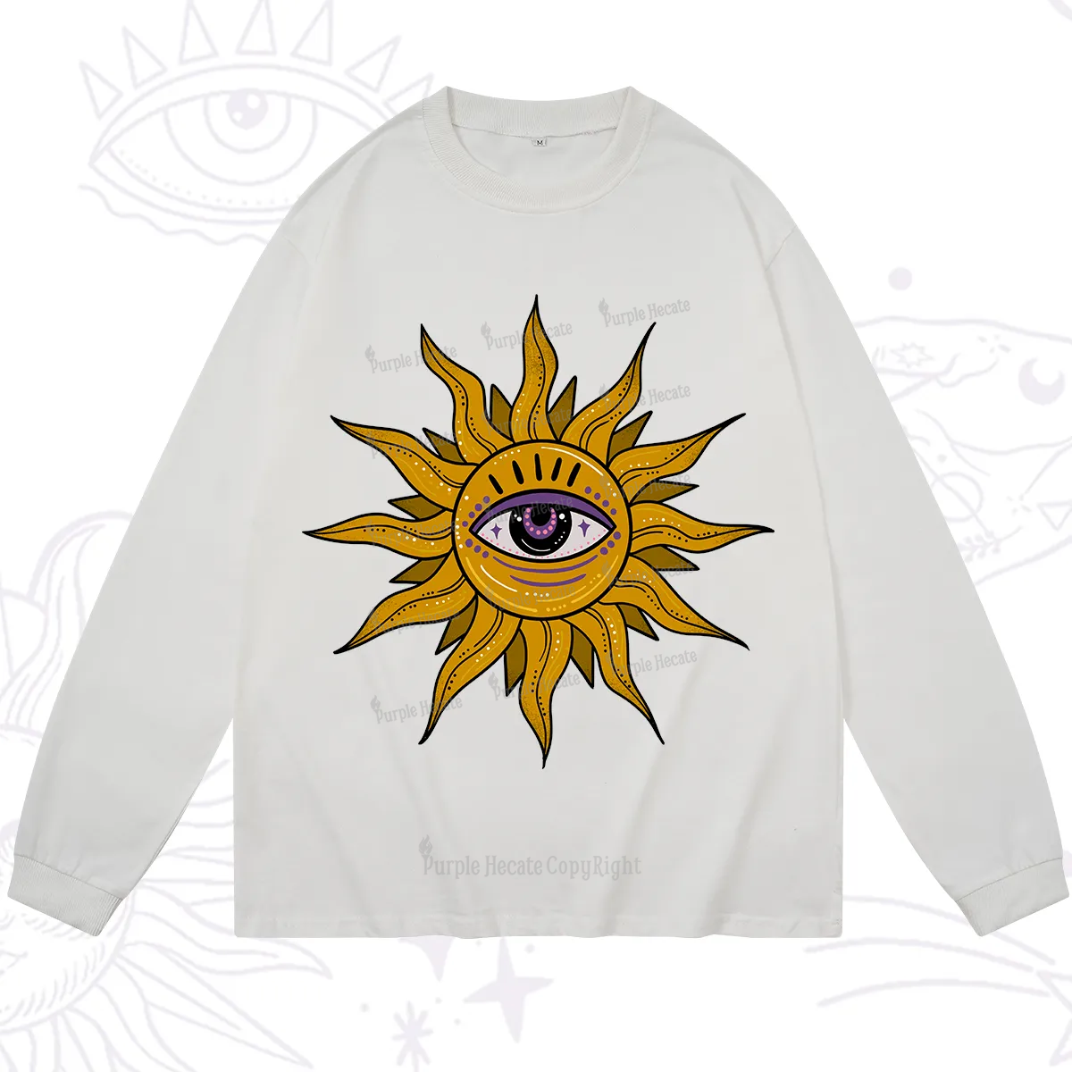 Purplehecate Eye of the Sun Long Sleeve T-Shirt