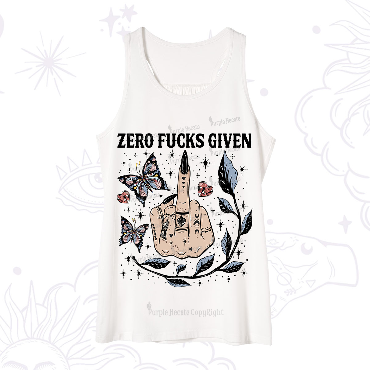 Purplehecate Zero Fucks Given Tank