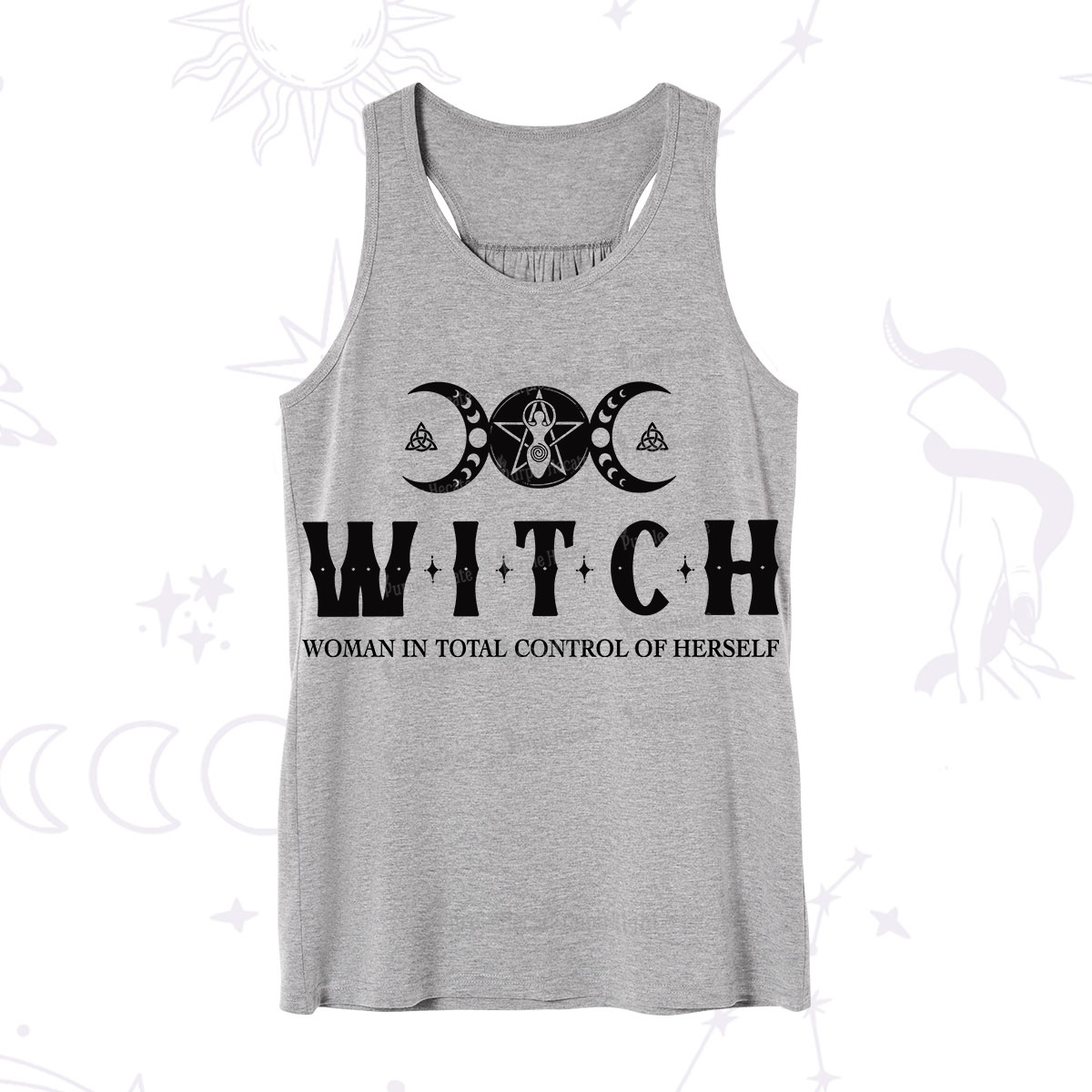 Purplehecate Hecate Woman in Total Control of Herself Tank