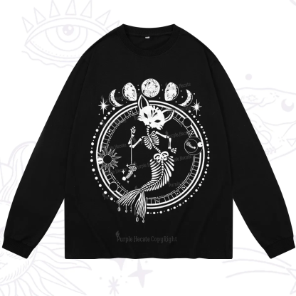 Purplehecate Purr-maid Prophecy Long Sleeve T-Shirt