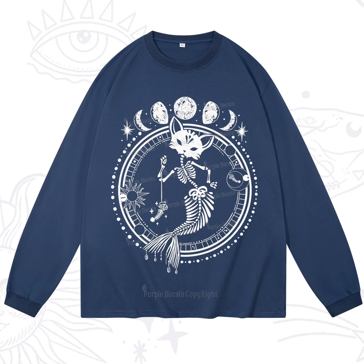 Purplehecate Purr-maid Prophecy Long Sleeve T-Shirt