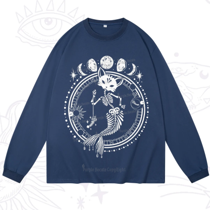 Purplehecate Purr-maid Prophecy Long Sleeve T-Shirt