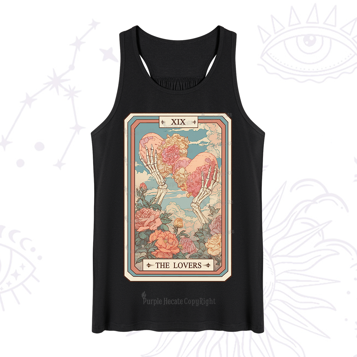 Purplehecate The Lovers Undying Heart Tarot Tank