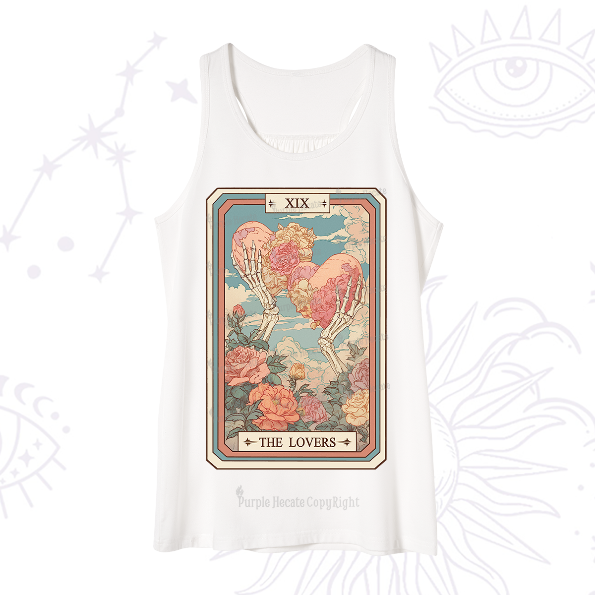 Purplehecate The Lovers Undying Heart Tarot Tank