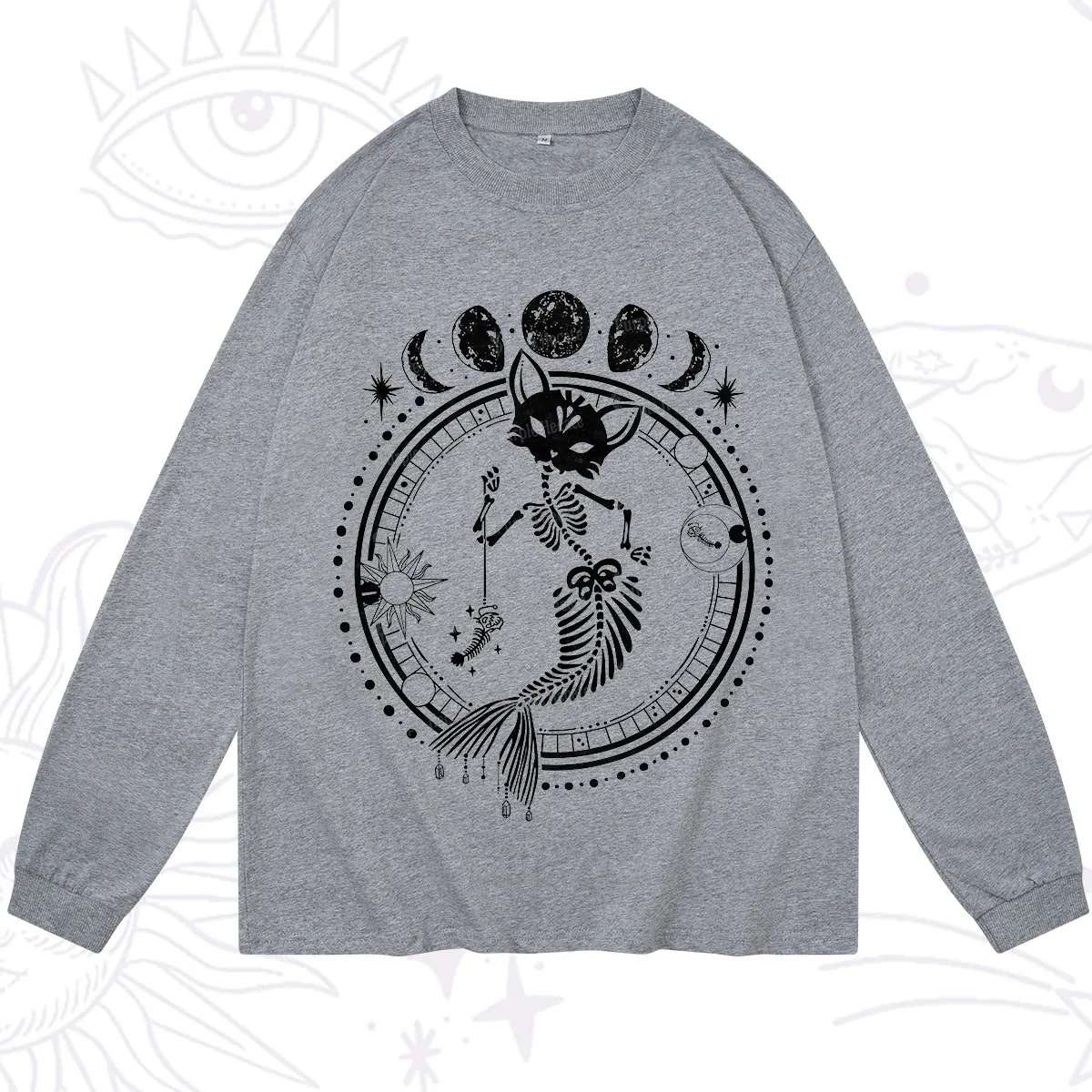 Purplehecate Purr-maid Prophecy Long Sleeve T-Shirt