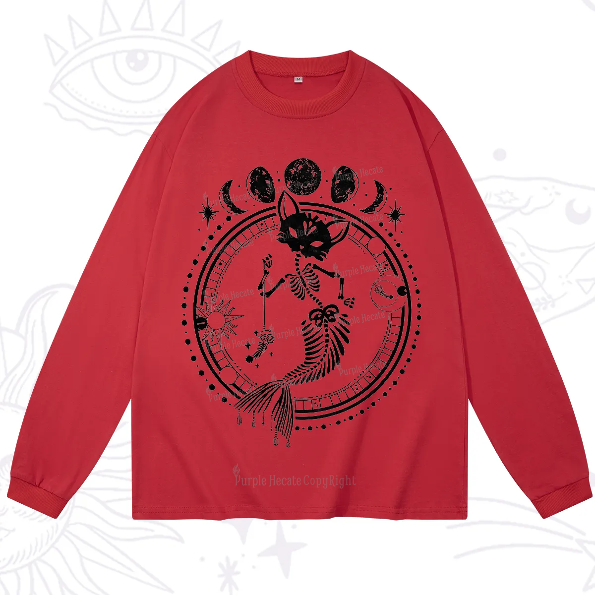 Purplehecate Purr-maid Prophecy Long Sleeve T-Shirt