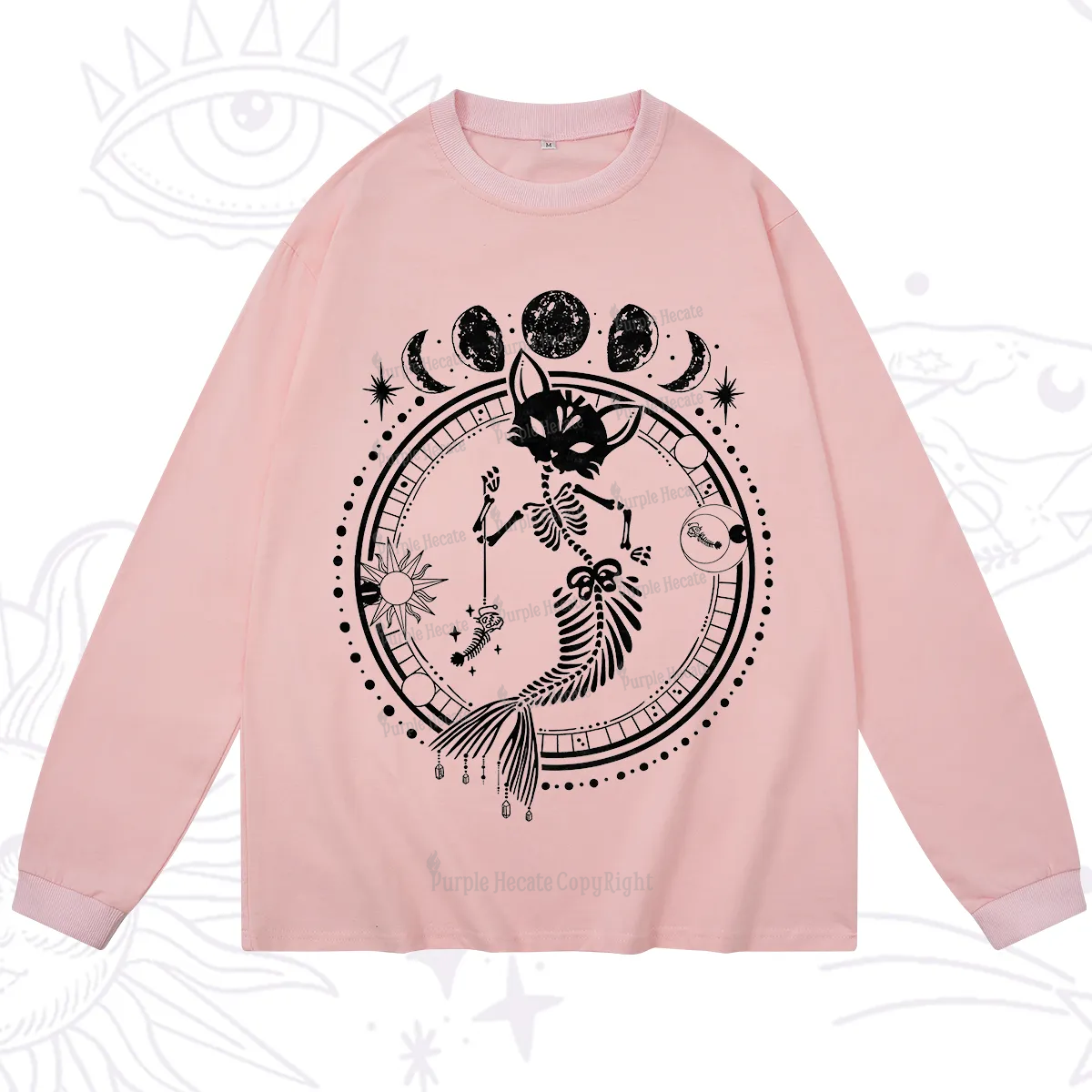 Purplehecate Purr-maid Prophecy Long Sleeve T-Shirt