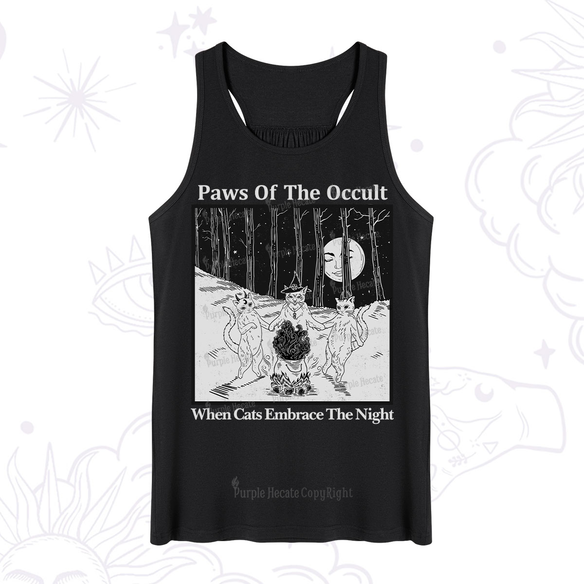 Purplehecate Witchy Cats Tank