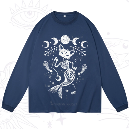 Purplehecate Purr-maid Tales Long Sleeve T-Shirt