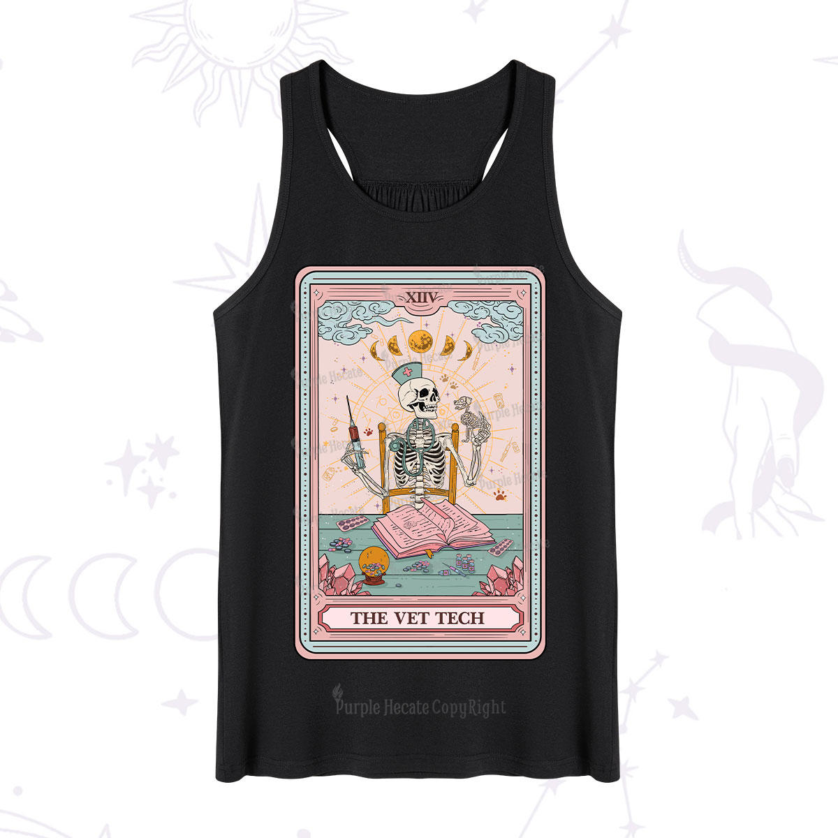 Purplehecate The Vet Tech Tarot Card Tank