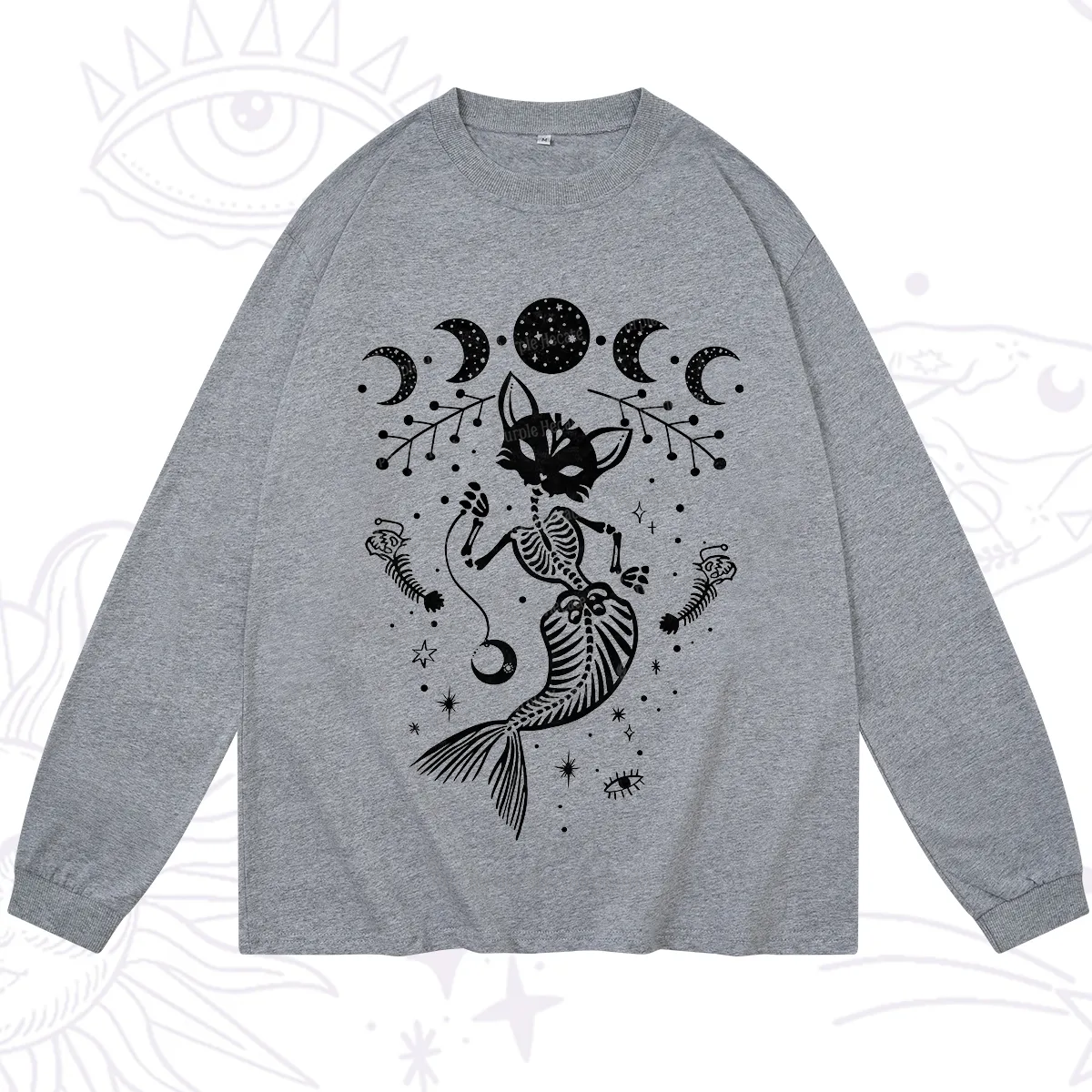 Purplehecate Purr-maid Tales Long Sleeve T-Shirt