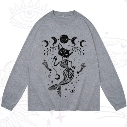 Purplehecate Purr-maid Tales Long Sleeve T-Shirt