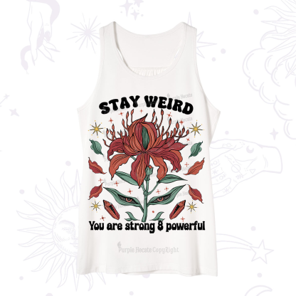 Purplehecate Stay Weird Floral Tank