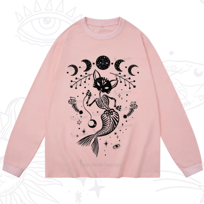 Purplehecate Purr-maid Tales Long Sleeve T-Shirt