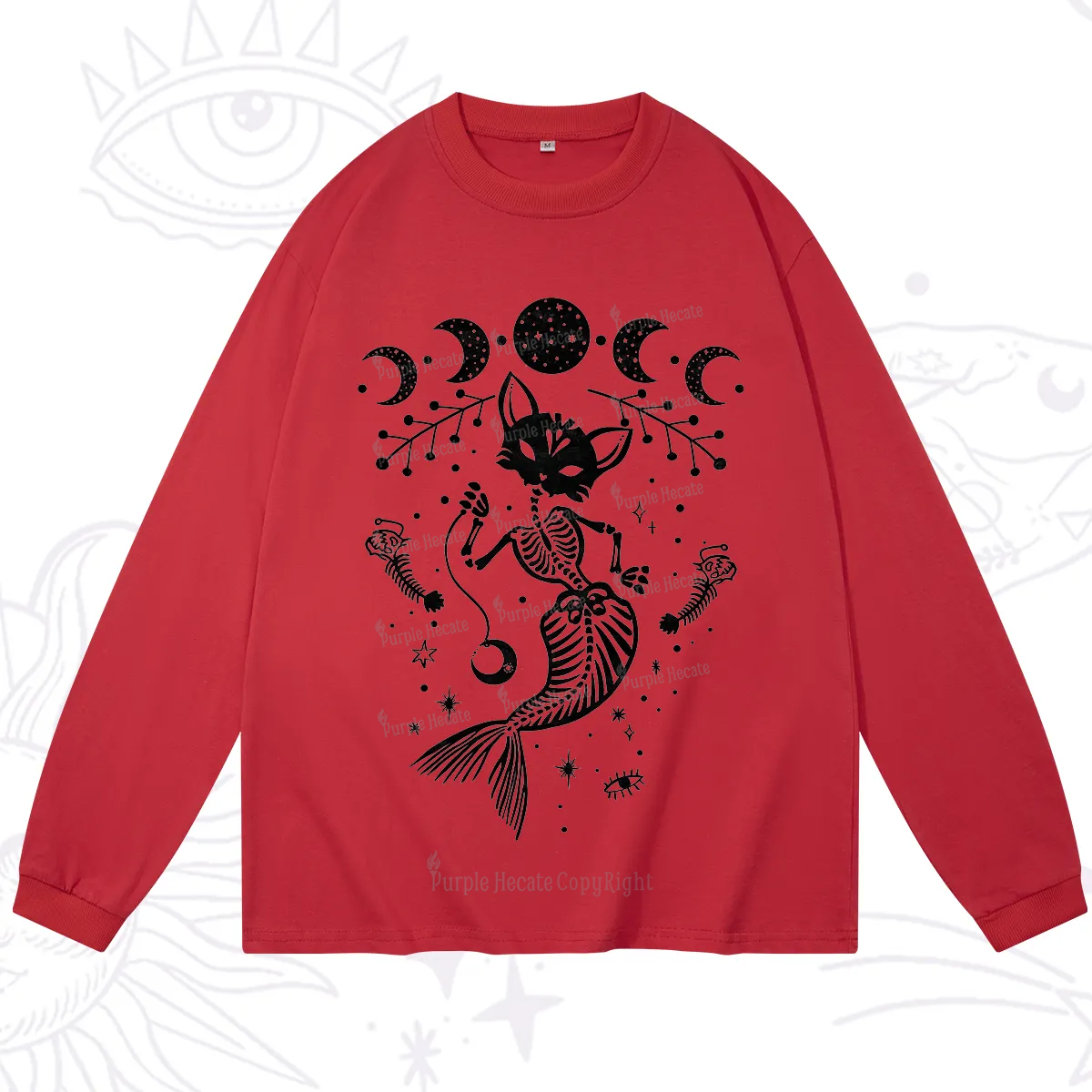 Purplehecate Purr-maid Tales Long Sleeve T-Shirt
