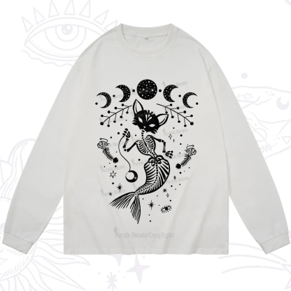 Purplehecate Purr-maid Tales Long Sleeve T-Shirt