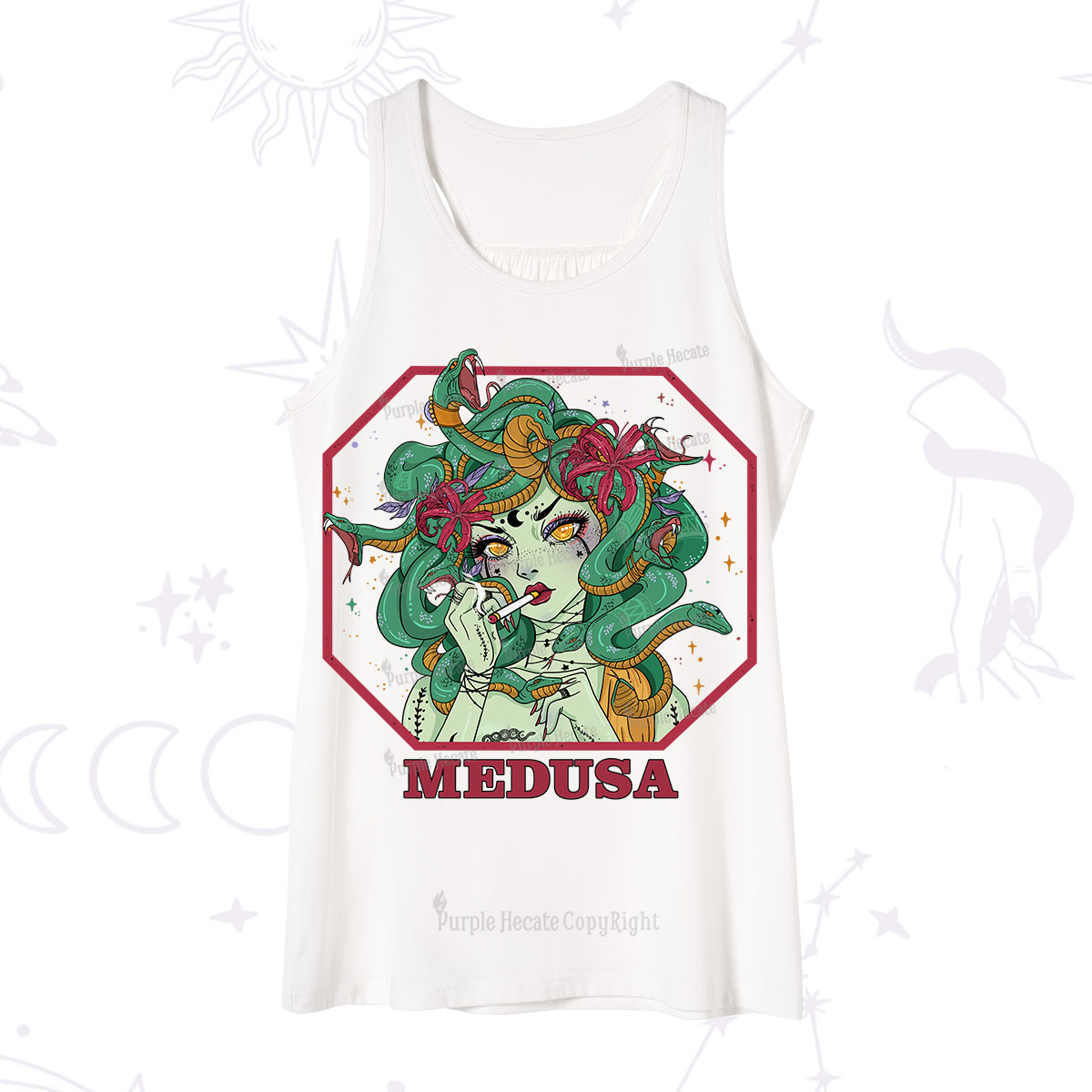 Purplehecate The Greek Goddess Medusa Tank