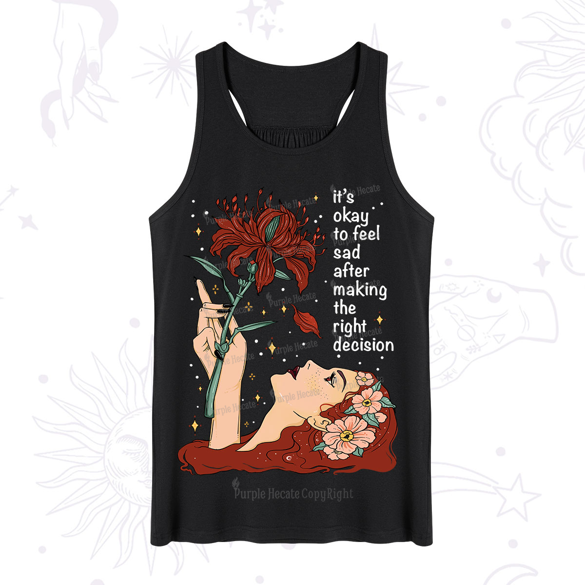 Purplehecate It's Okay To Feel Sad After Making The Right Decision Tank