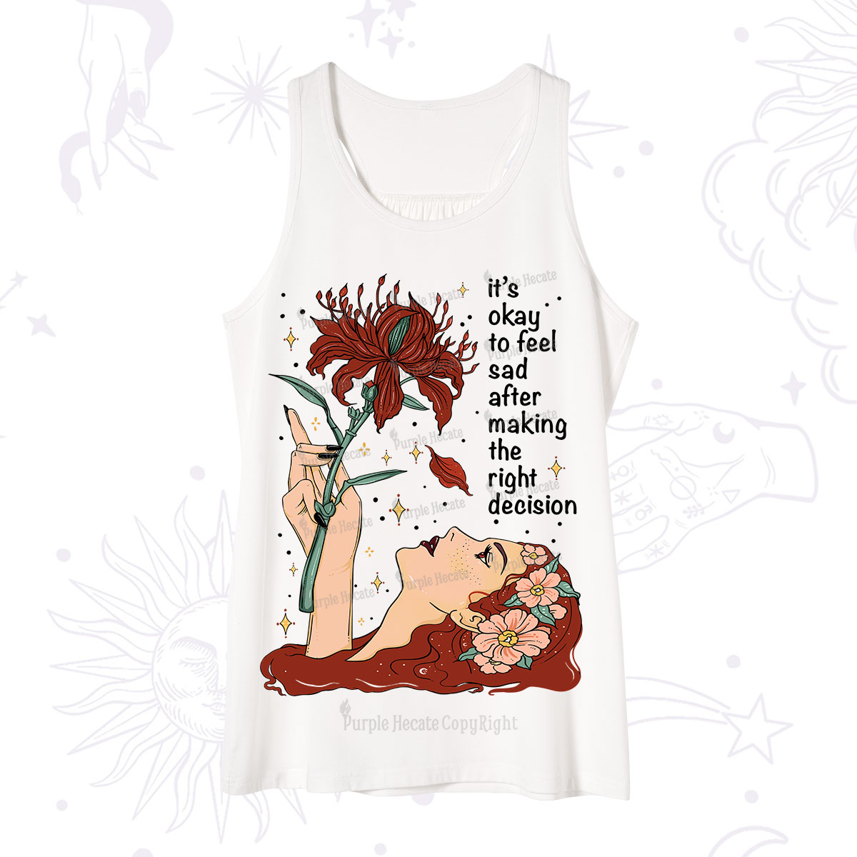 Purplehecate It's Okay To Feel Sad After Making The Right Decision Tank