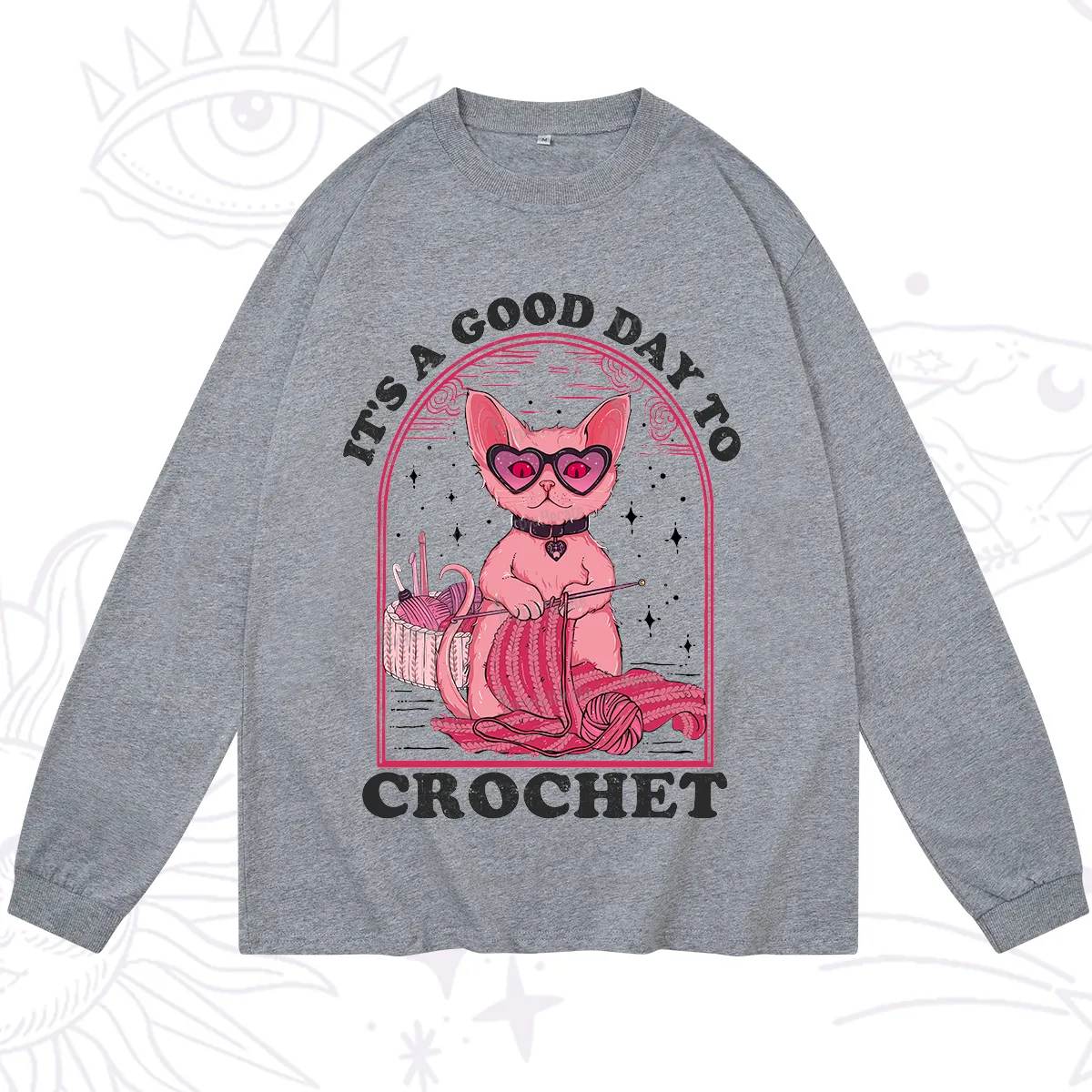 Purplehecate It's A Good Day To Crochet Long Sleeve T-Shirt