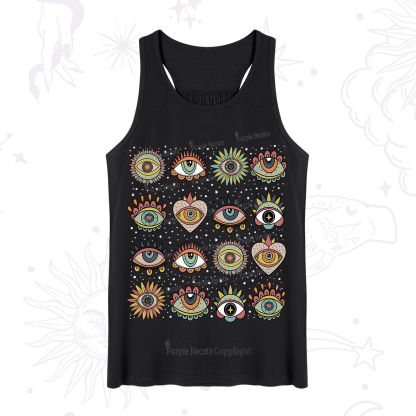Purplehecate Mystical Evil Eye Pattern Tank