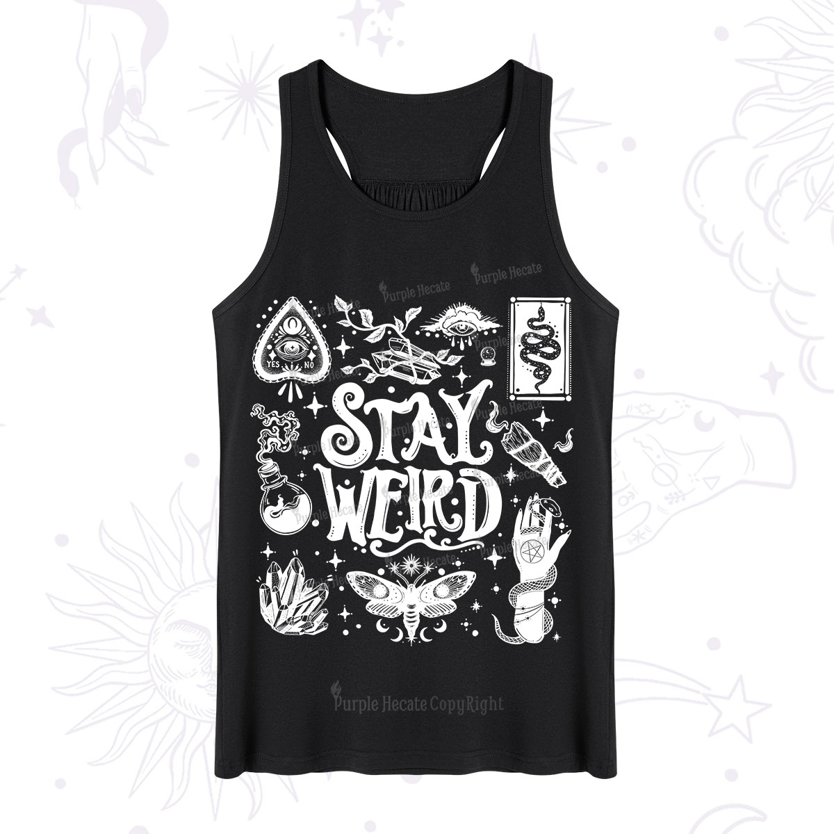 Purplehecate Stay Weird and Witchy Tank