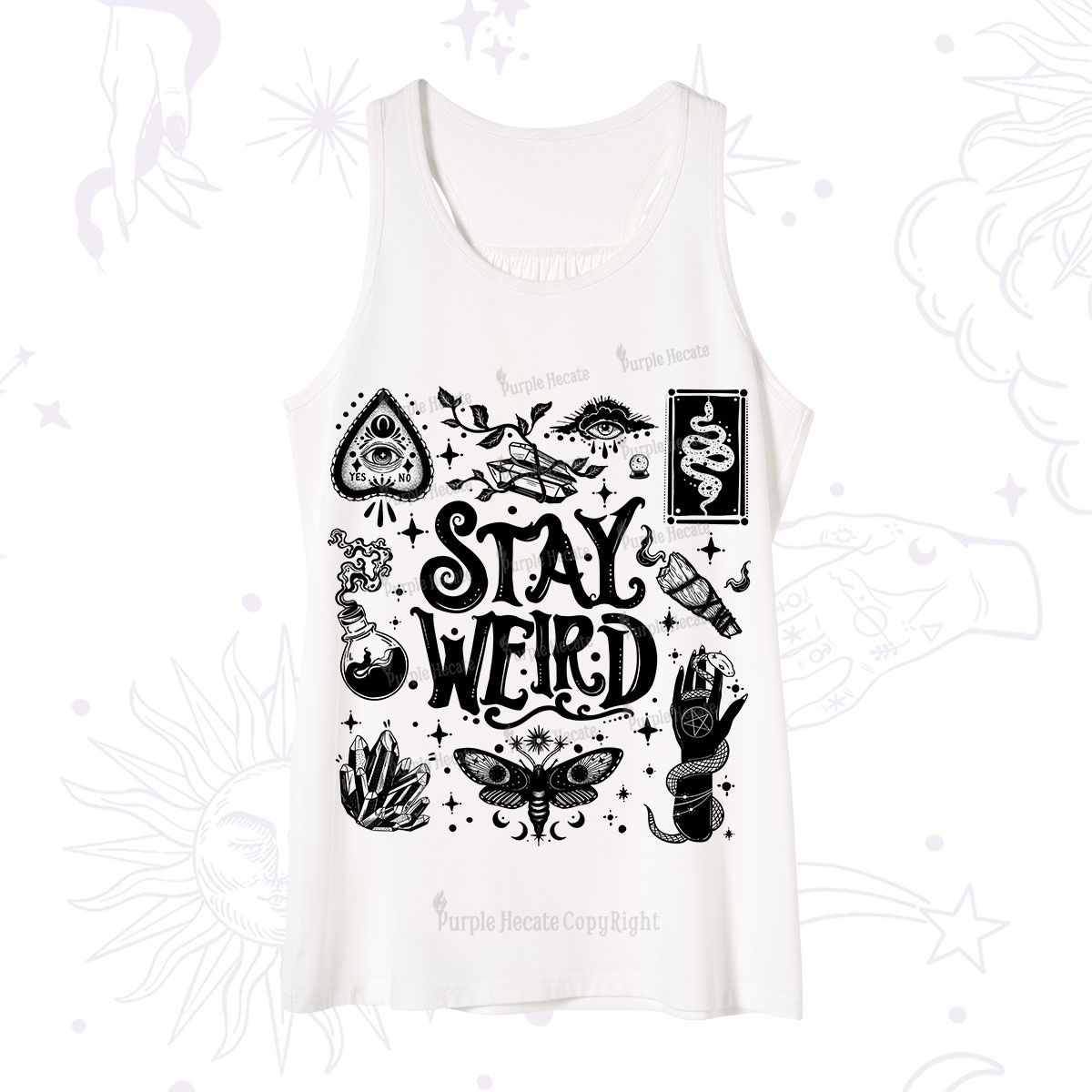 Purplehecate Stay Weird and Witchy Tank