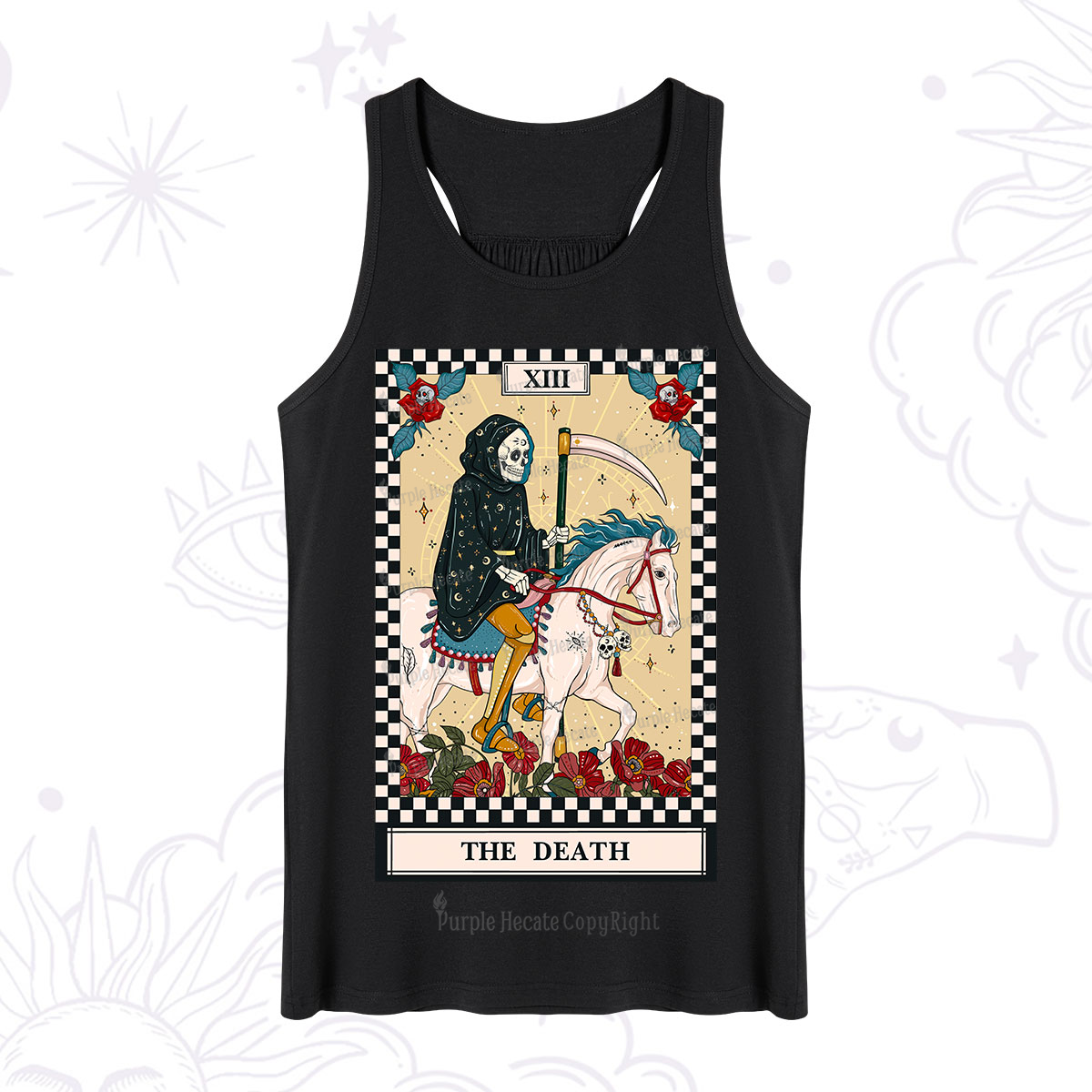 Purplehecate The Death Tarot Skeleton Tank