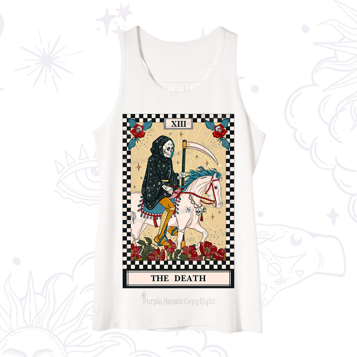 Purplehecate The Death Tarot Skeleton Tank