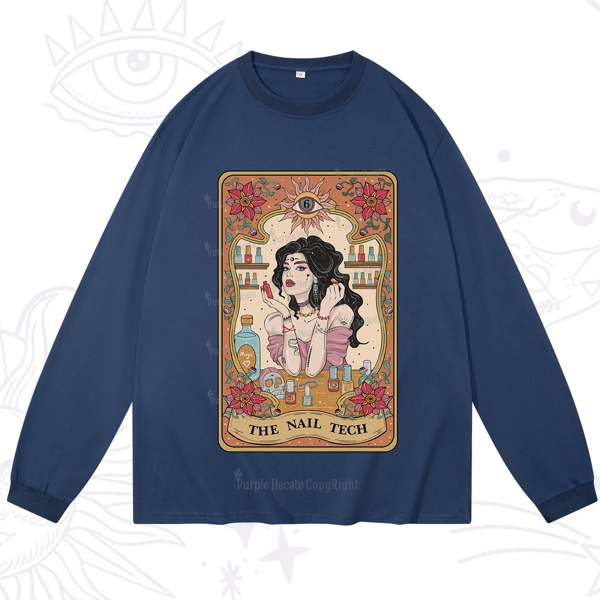 Purplehecate The Nail Tech Tarot Long Sleeve T-Shirt